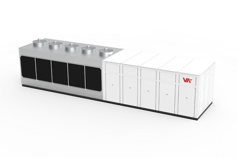 Интегрированный водоохлаждаемый винтовой чиллер Veck затопленного типа